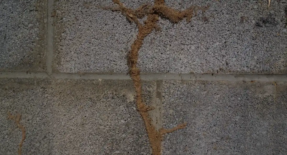 Termite mud tubes